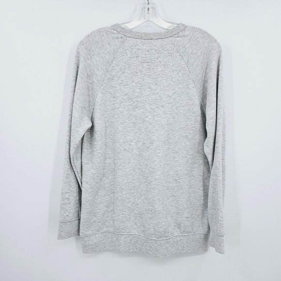 State of Mine Alabama Sweatshirt M Heather Grey Rainbow Raglan Sleeve Thumb Hole - Picture 8 of 9